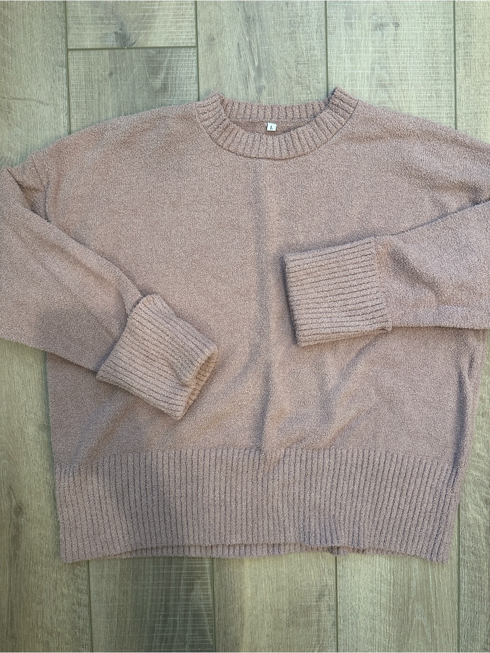 Lightweight Crewneck Sweater in Dusty Mauve - Women